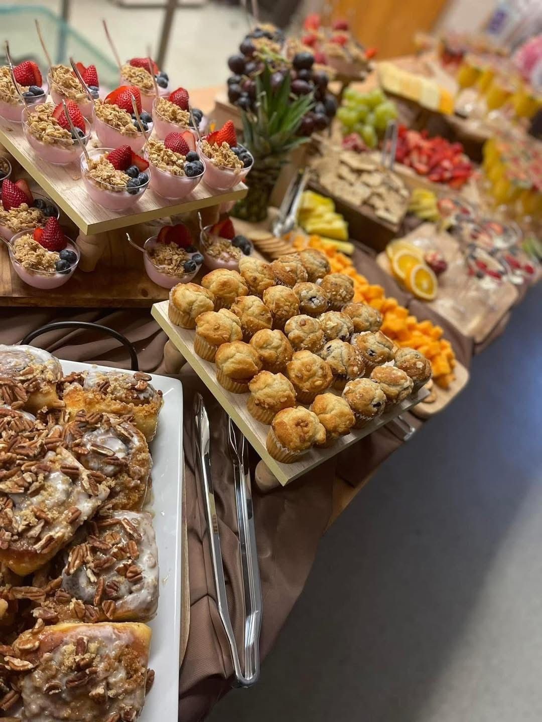 Corporate Contentintal breakfast display