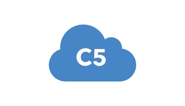 Blue cloud with the text "C5" in white.