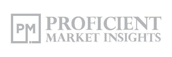 Logo of Proficient Market Insights, gray text, 