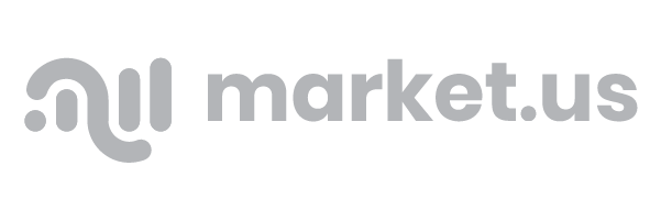 Logo for Market.us, with a stylized gray graphic on the left and text 