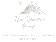 The logo for The Spencer Group is a mountain with a moon in the background.