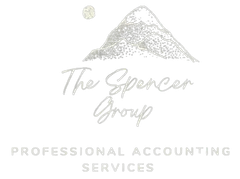 The logo for The Spencer Group is a mountain with a moon in the background.