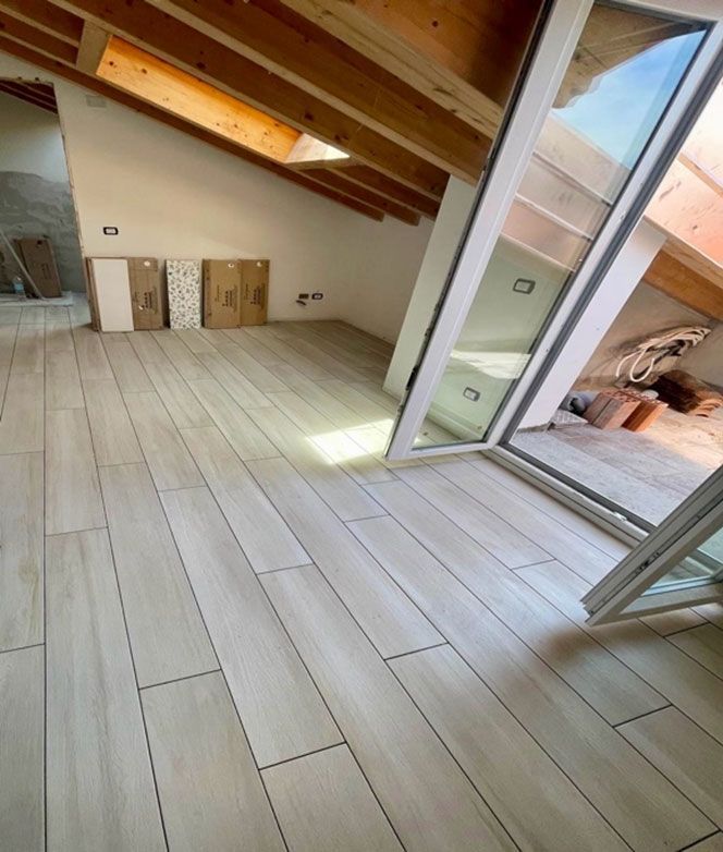 infissi PVC in una mansarda