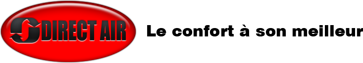 Un cercle rouge avec les mots direct air dessus