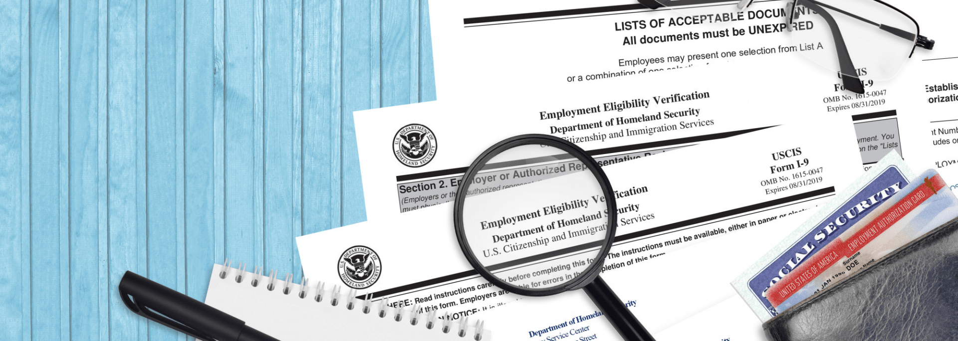 I-9 verification documents