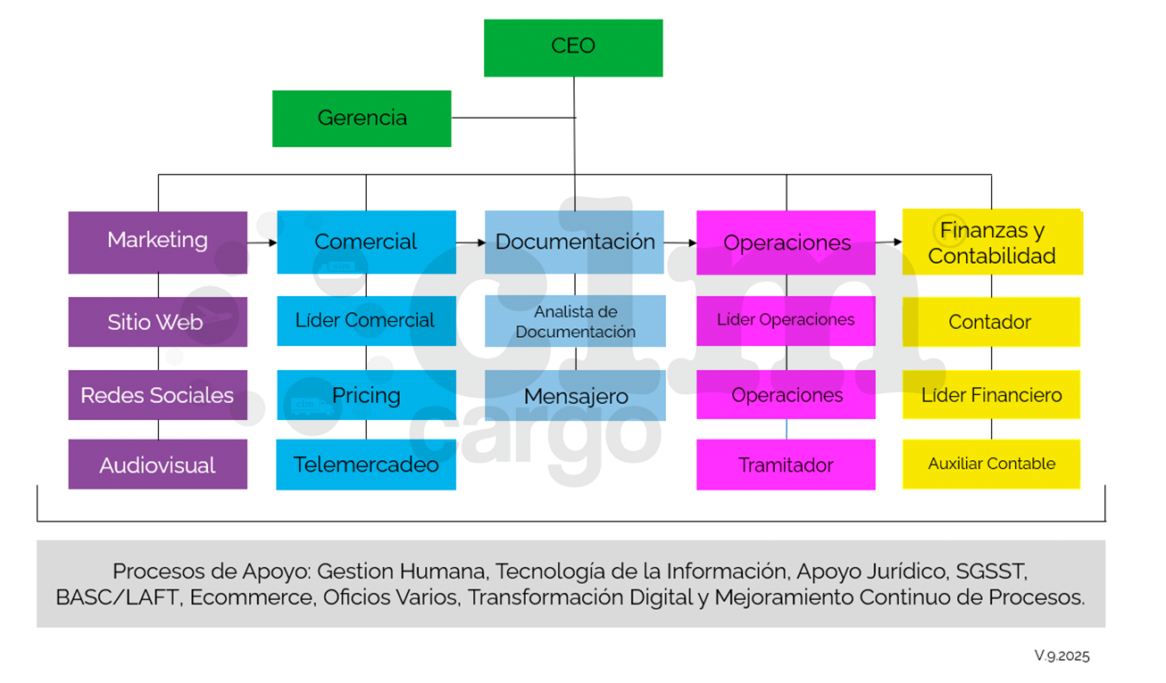 CLM Cargo Organigrama