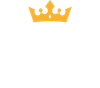 A yellow crown is on a white background.