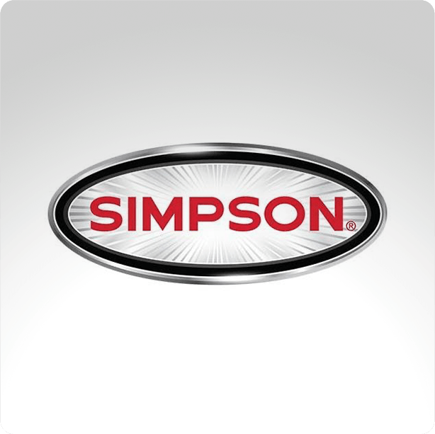 a simpson logo on a white background