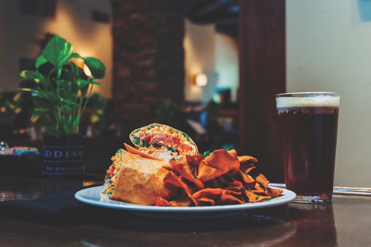 Enjoy a Tasty Wrap and a Beer at Addison’s South on the Southside of Columbia, MO.