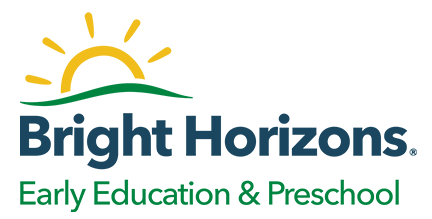 Bright Horizons logo: yellow sun over green waves and blue text 