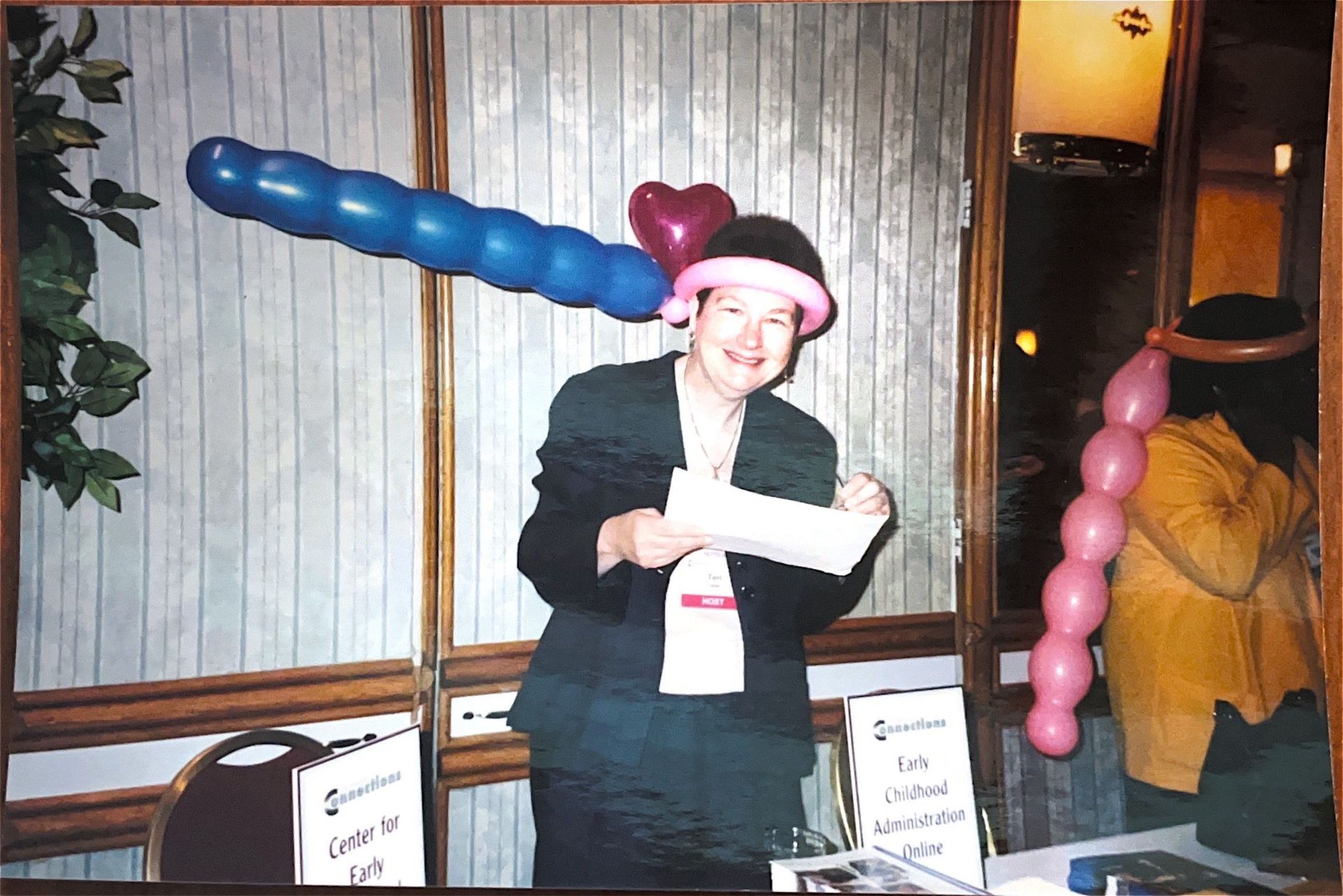 Teri Talan at Leadership Connections 2002, the first year the annual Public Policy Forum was held. 