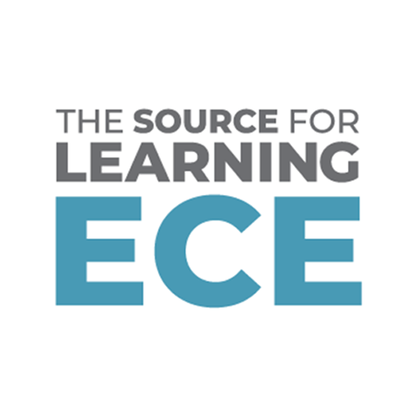 Logo reading “The Source for Learning ECE” in gray and blue text.