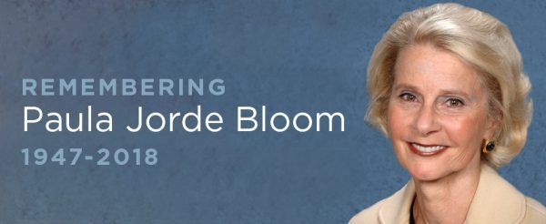 Paula jorde bloom was born in 1947 and died in 2018