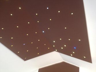 controsoffitto con luci effetto stellato