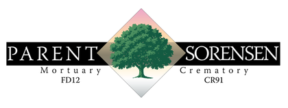 logo for Parent-Sorensen Mortuary and Crematory with a tree on it Footer