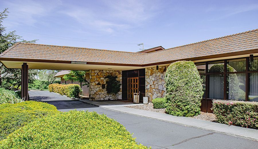 Exterior view of
Parent-Sorensen Mortuary in Petaluma, CA