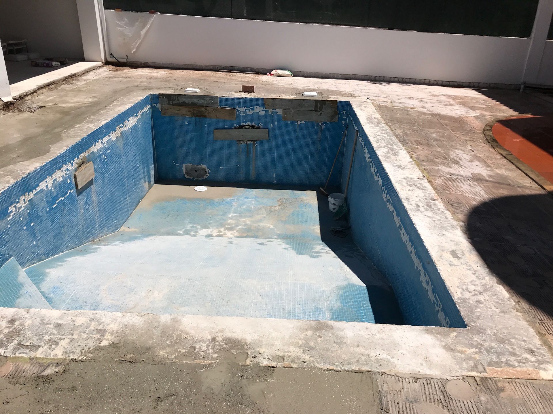 rénovation piscine, renovação piscina, 