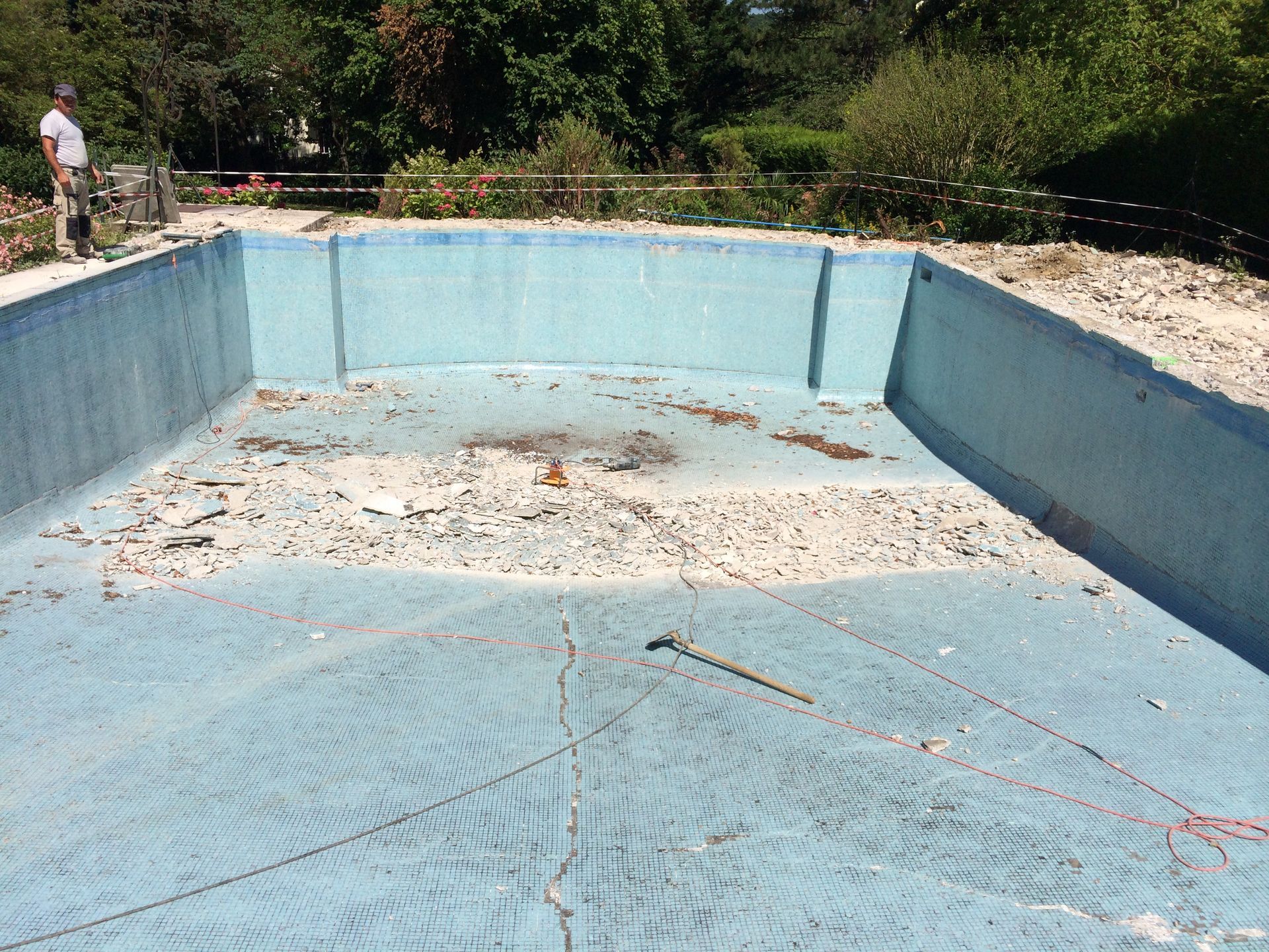 Construção de piscina