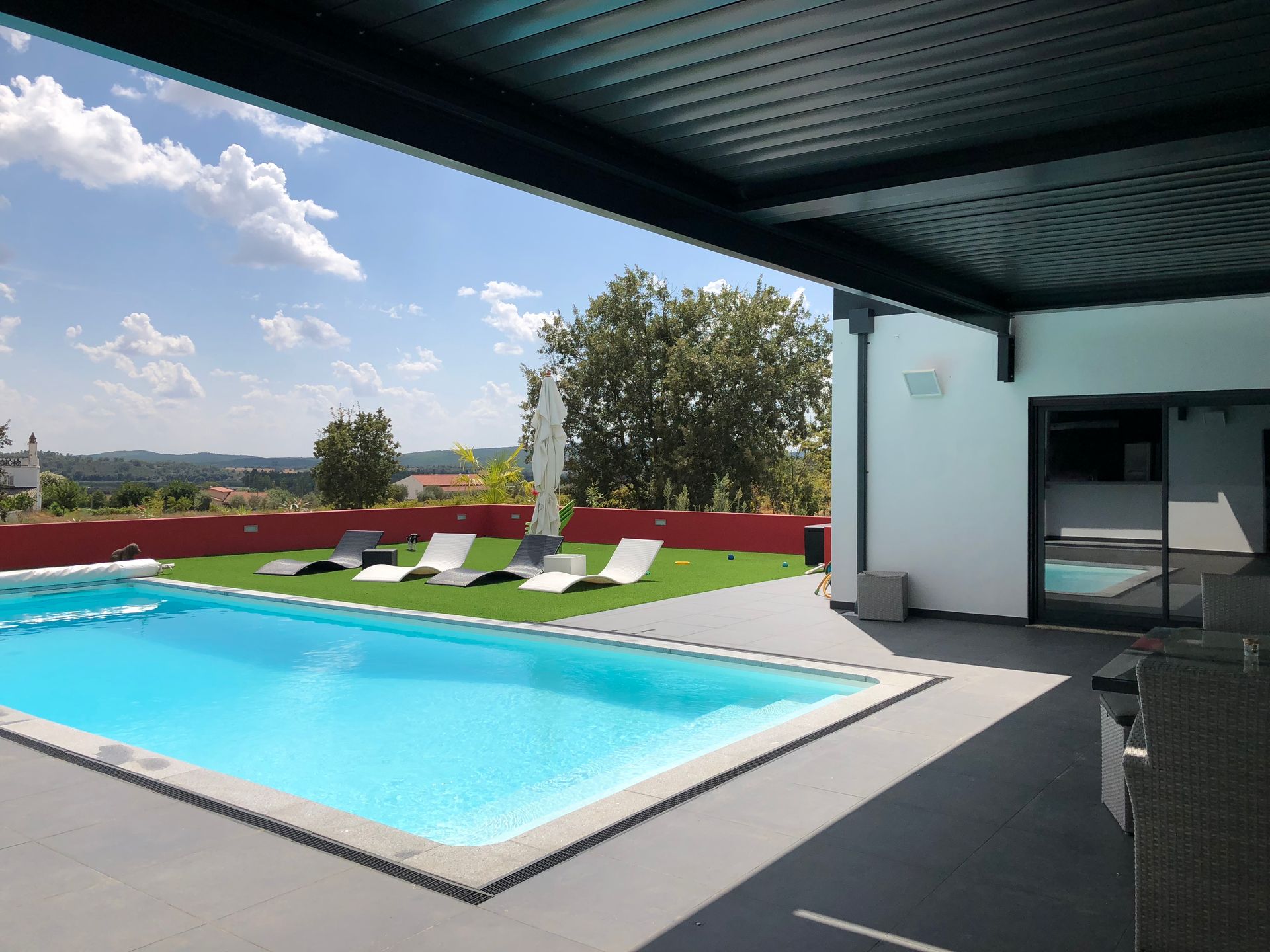 Construçao de piscina,