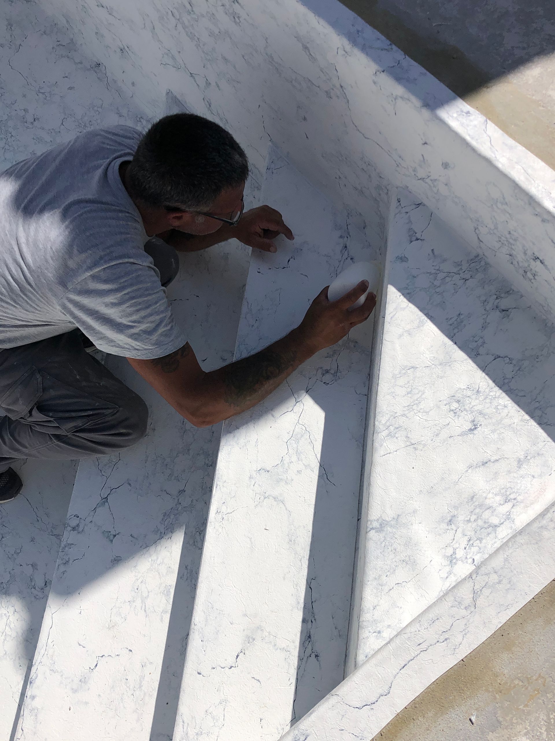 construction de piscine, entretien de piscine, manutention de piscine
membrane armée, Renolit touch, tela armada 