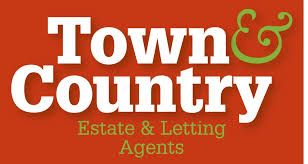 The logo for town & country estate & letting agents