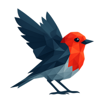 The logo for red robin digital marketing shows a bird with its wings outstretched.