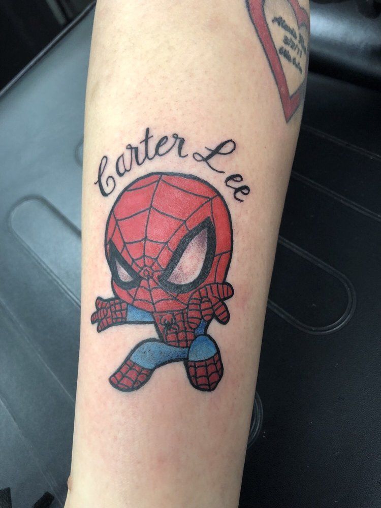 spiderman tattoo dave k