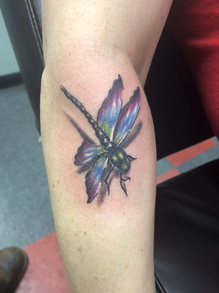 Dragonfly Color Tattoo