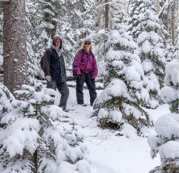 Snow on the mountain...