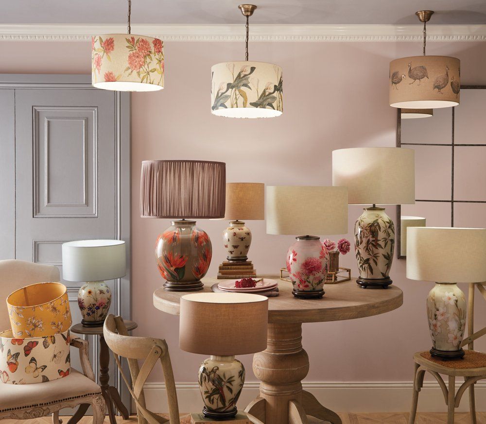 Jenny Worrall traditional lighting with floral pattern