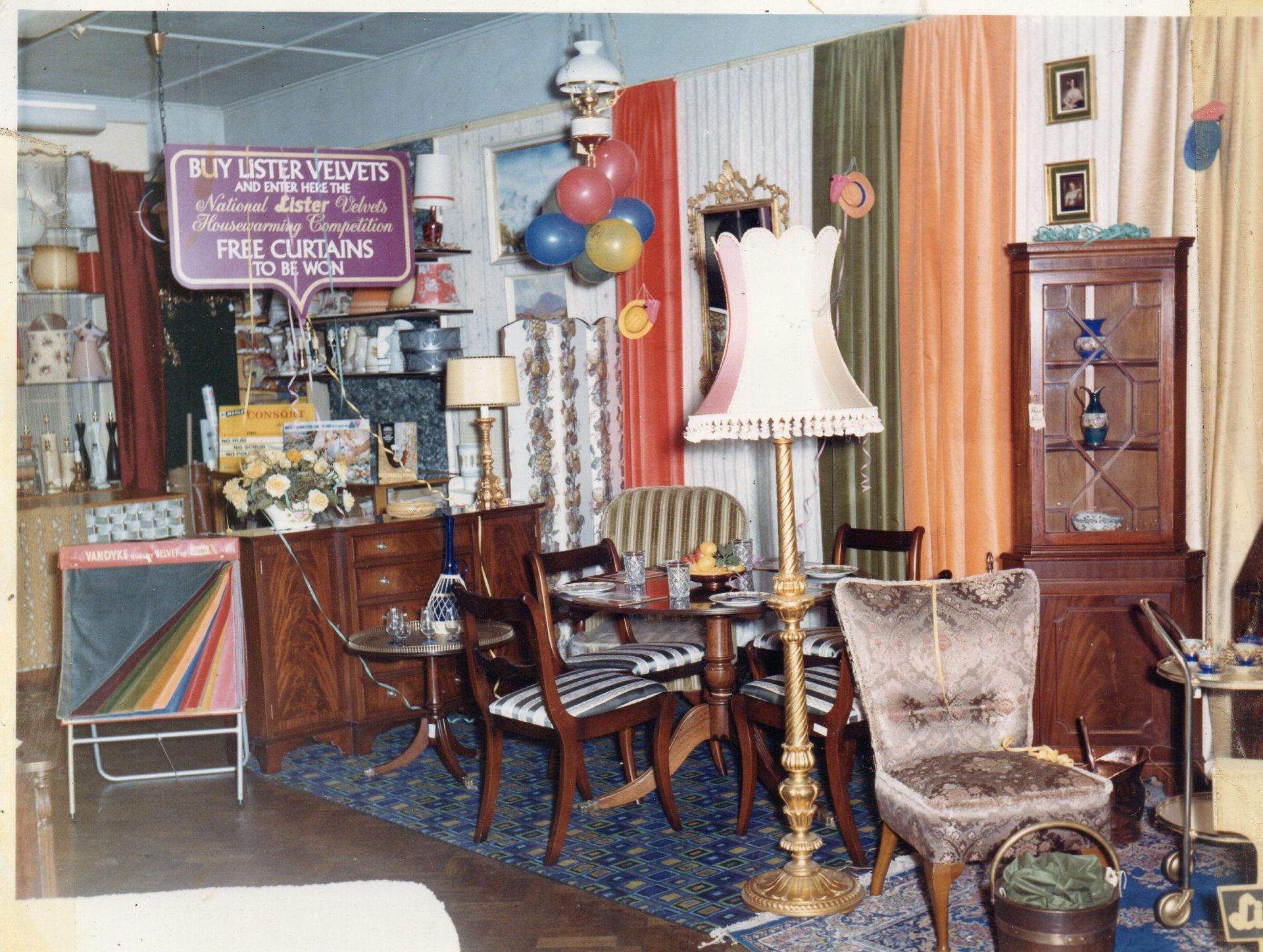 Traditional Home Decor on display during the late 1950s