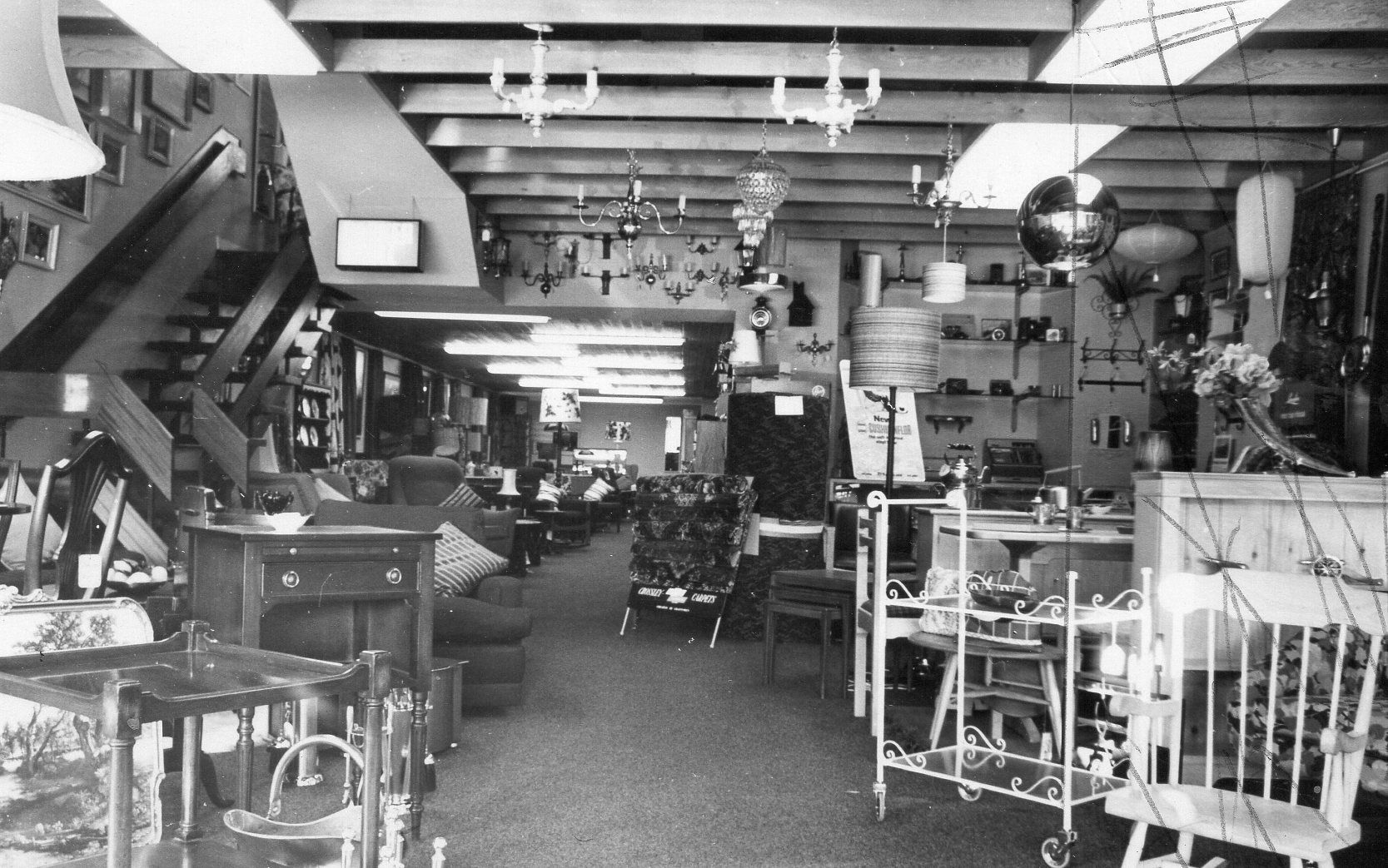 Early photo of 150 High Street's Interior