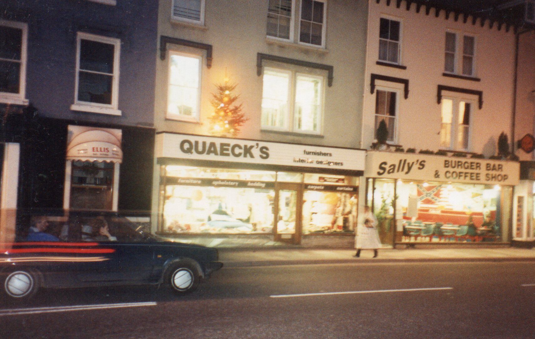 The shop front during the late 1980s after the rebrand