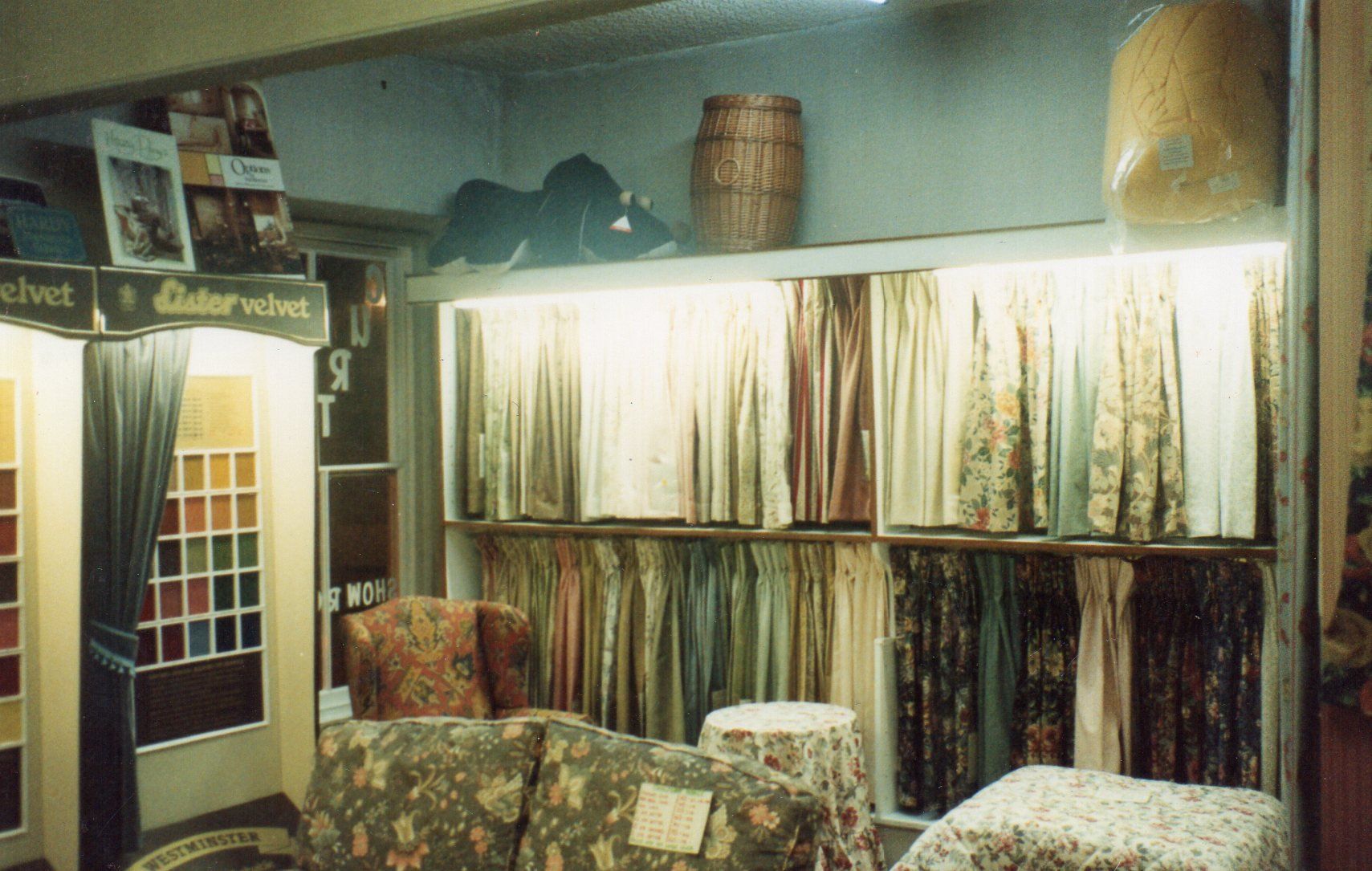 Traditional Prints on display at the first floor fabric section