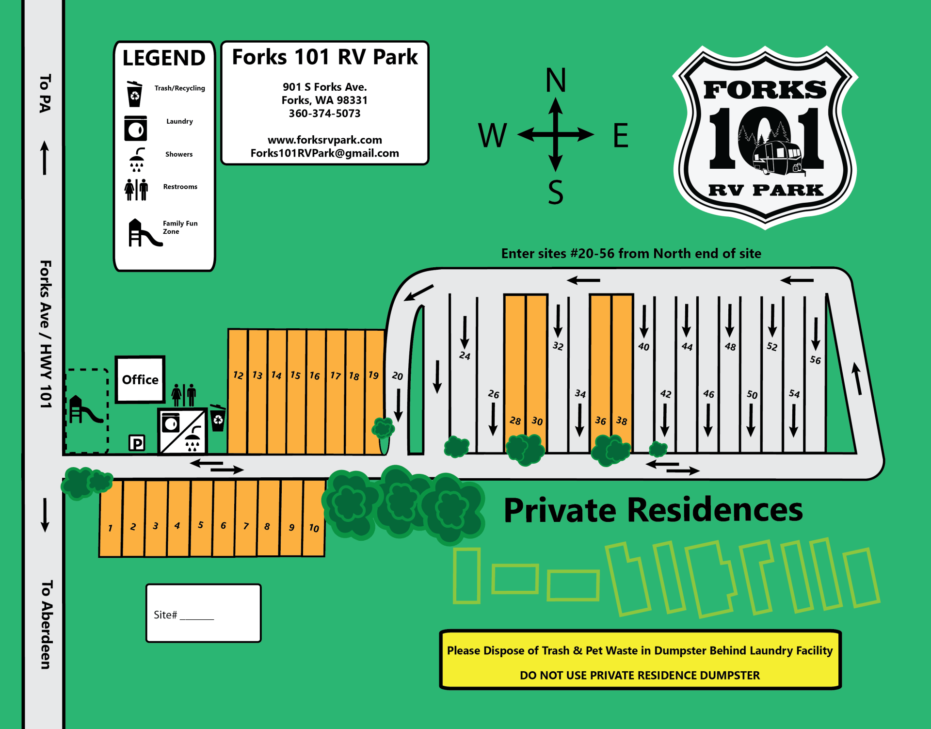 Forks 101 RV Park Forks, WA