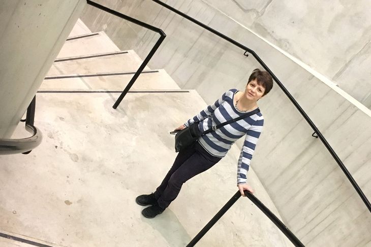 Julie Swinsco, artist and image maker, based in Stratford-upon-Avon, visiting the Tate Modern in London