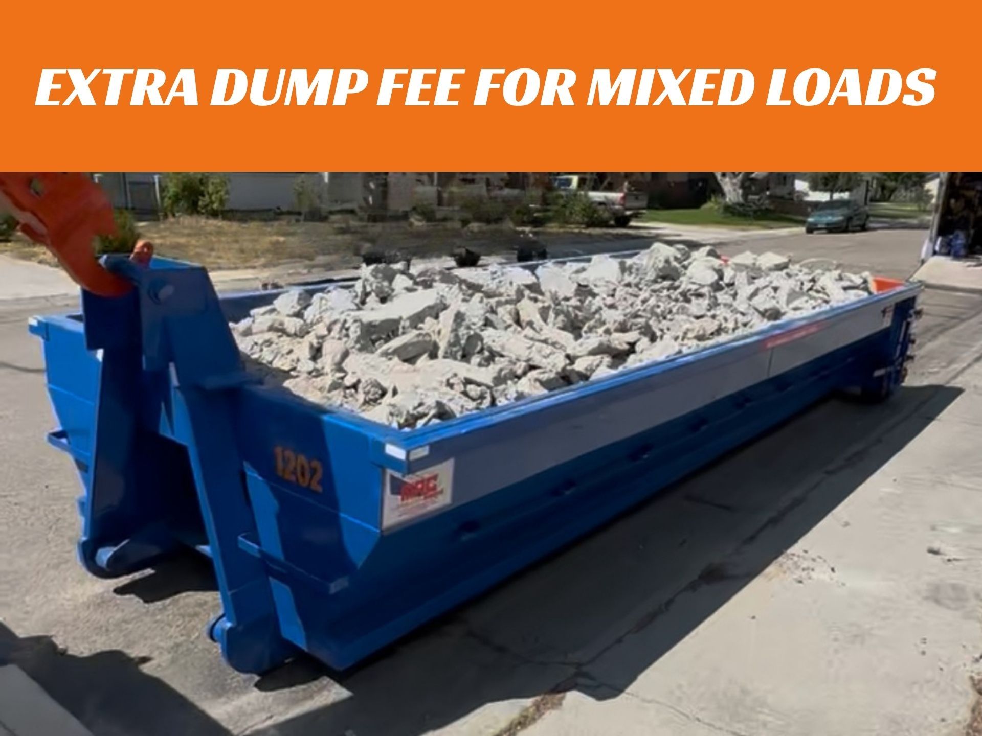 Bronco Haulers offers 12-yard Heavy Duty Dumpster Rentals for Concrete, Dirt, and Sod
