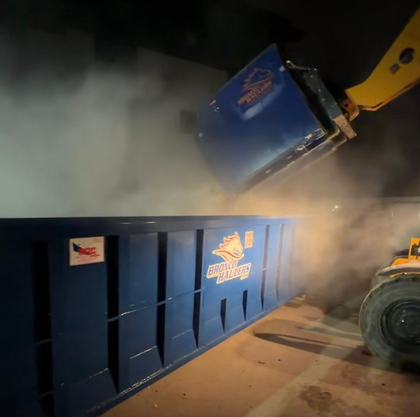 Bronco Haulers offers Trash Hopper job boxes for a telehandler in Boise Idaho