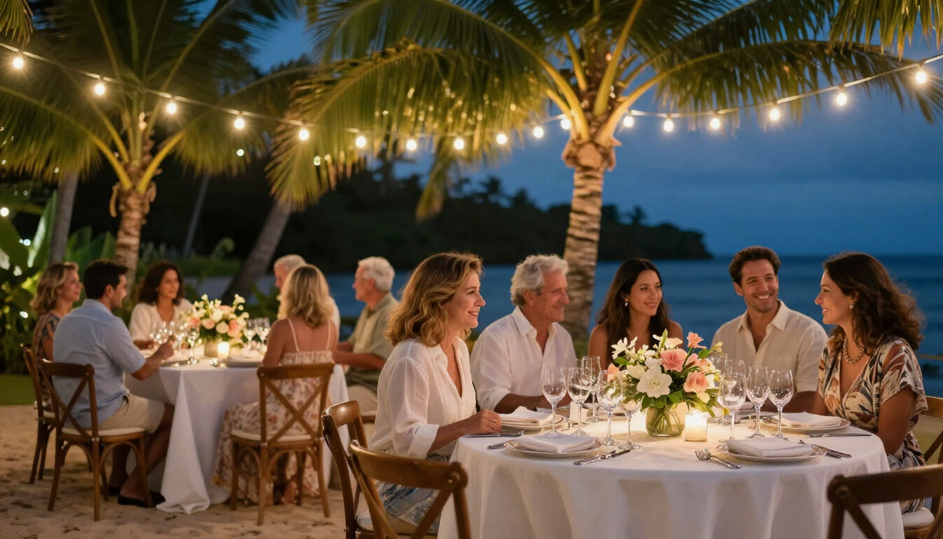 Ambiance festive en plein air