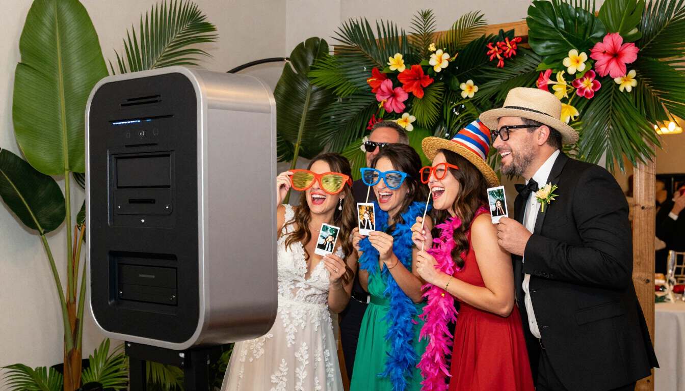 Borne selfie interactive en action