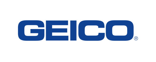 The GEICO logo in blue on a white background.