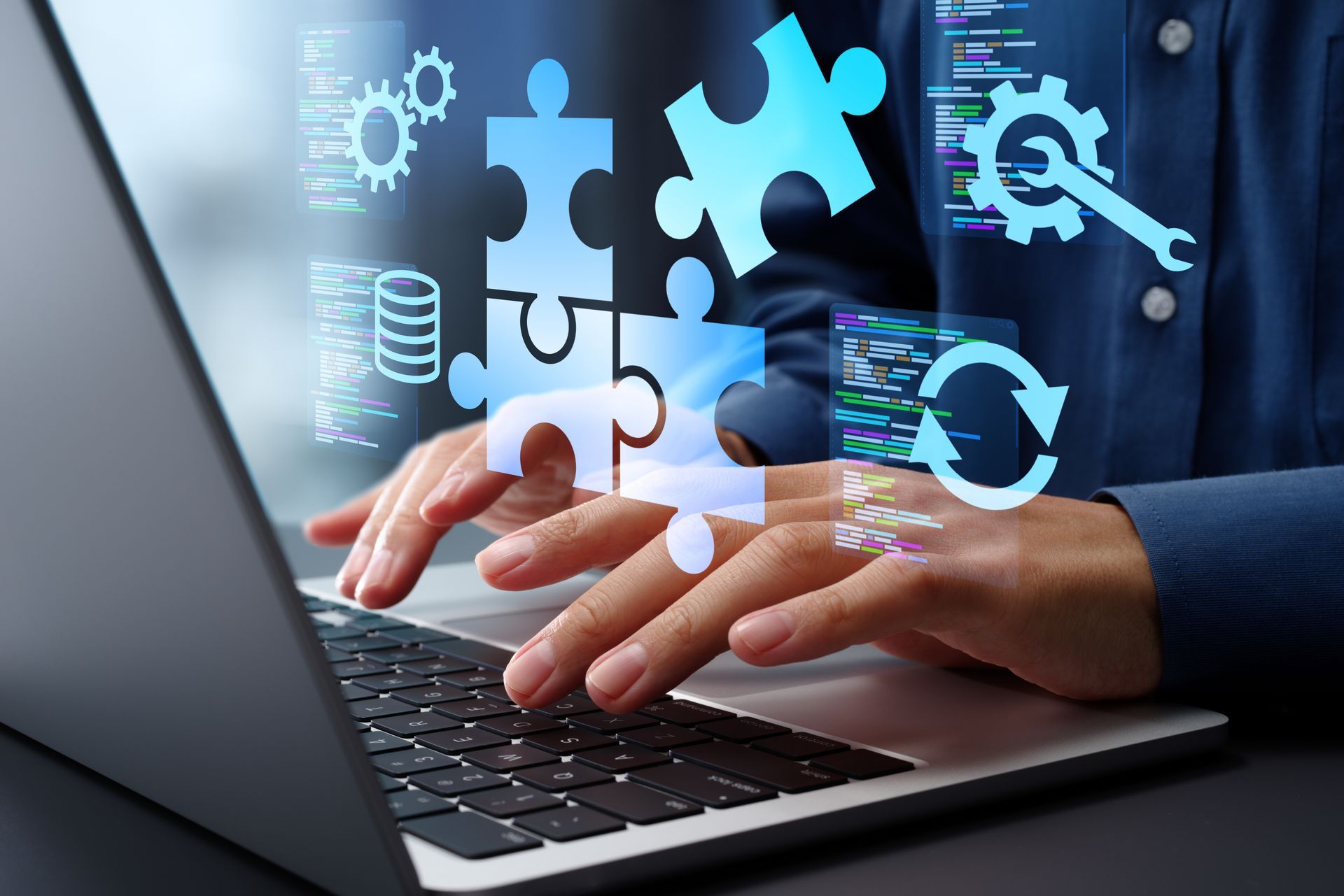 Anatomisches Diagramm des menschlichen Rumpfes mit Darstellung der inneren Organe: Herz, Lunge, Magen und Darm, in Blau und Rot.