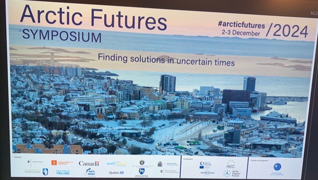 Ein Poster für das Arctic Futures Symposium 2024