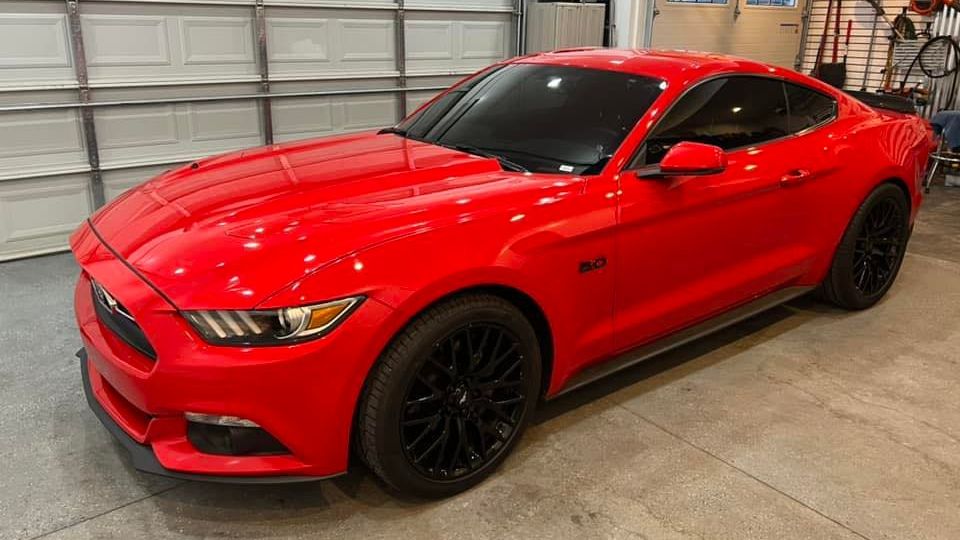 red mustang