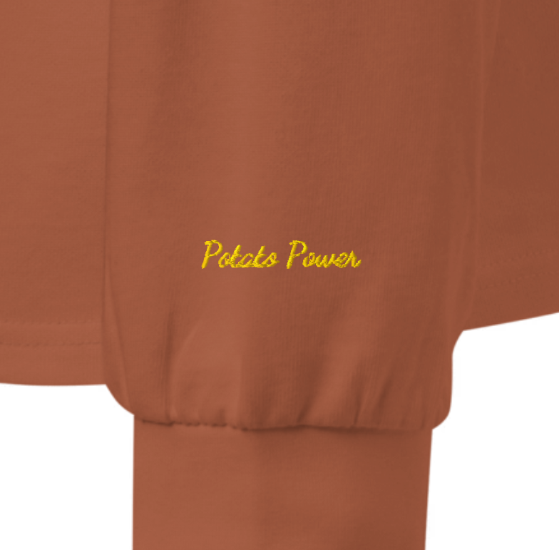 embroidered fries shirt, gourmet foodie tee, minimalist comfort food fashion, perfect gift for streetwear lovers