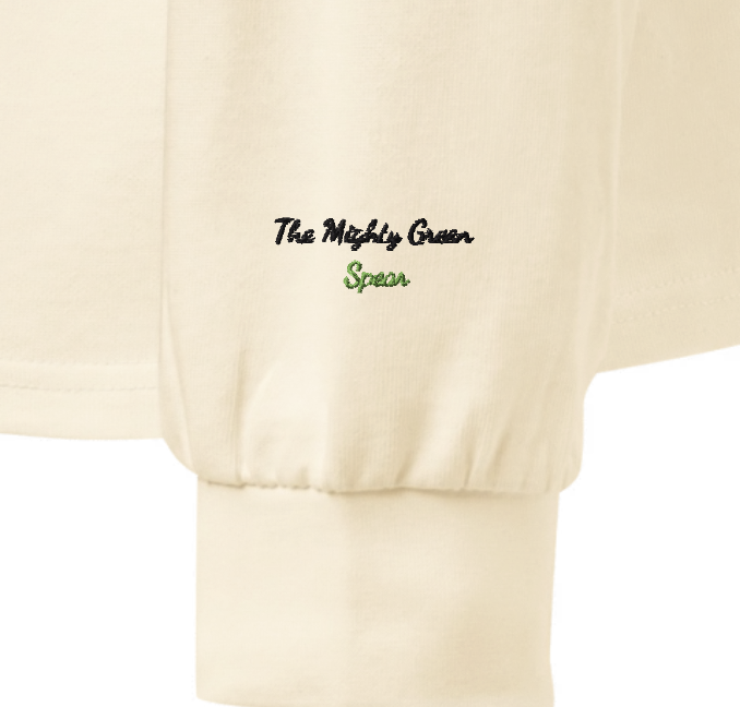 embroidered asparagus sweatshirt, gourmet veggie fashion, chic foodie gift, unisex long sleeve for culinary lovers