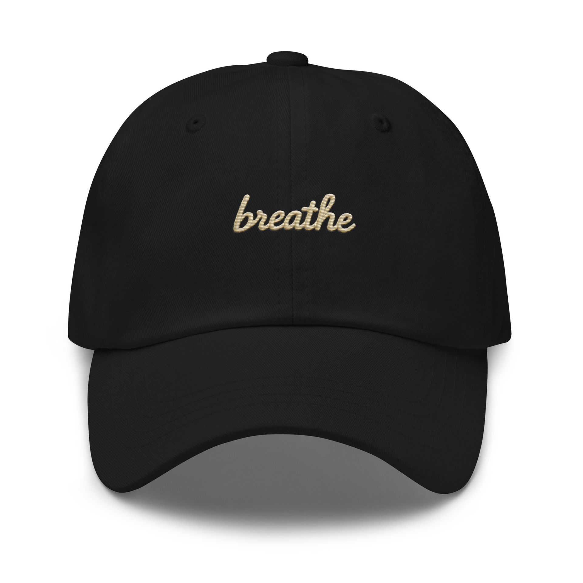 breathe, aesthetic neutral hat, soft life hat, cozy girl era, wellness accessories, embroidered cap, gentle reminder