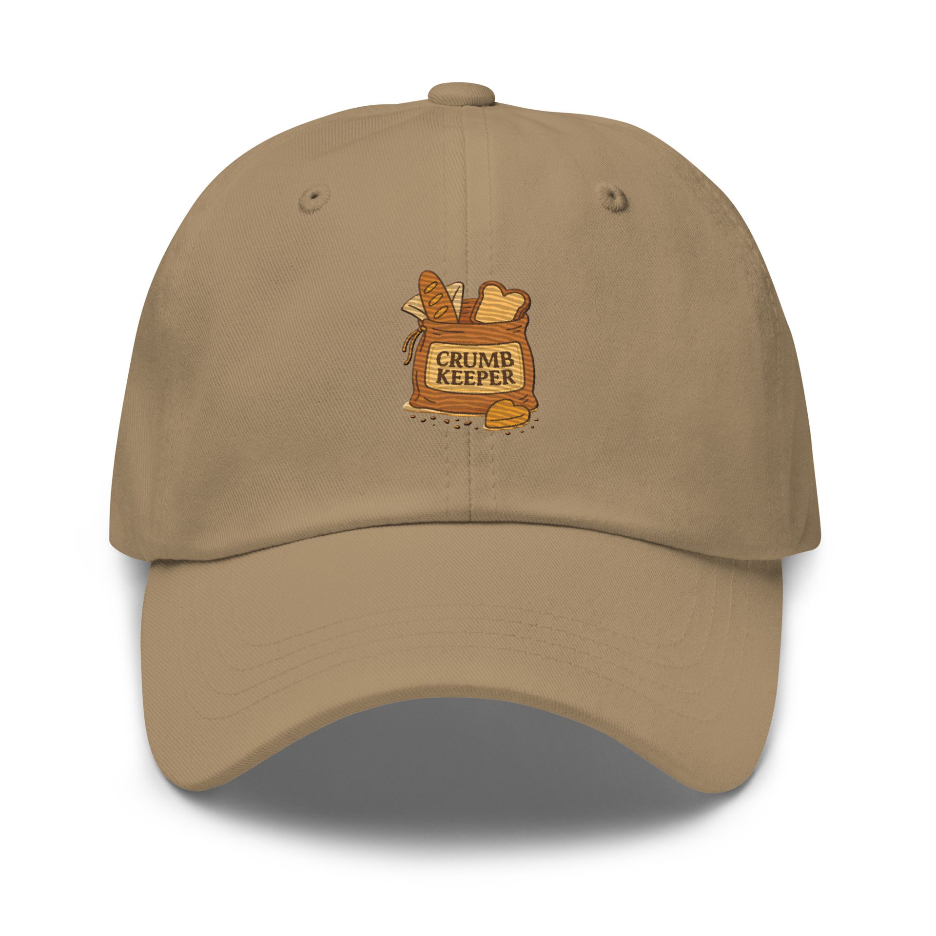 Crumbkeeper hat, breadcrumbs dad cap, embroidered poetic breadcore aesthetic, soft landing hat gift, Yupoong 6245CM