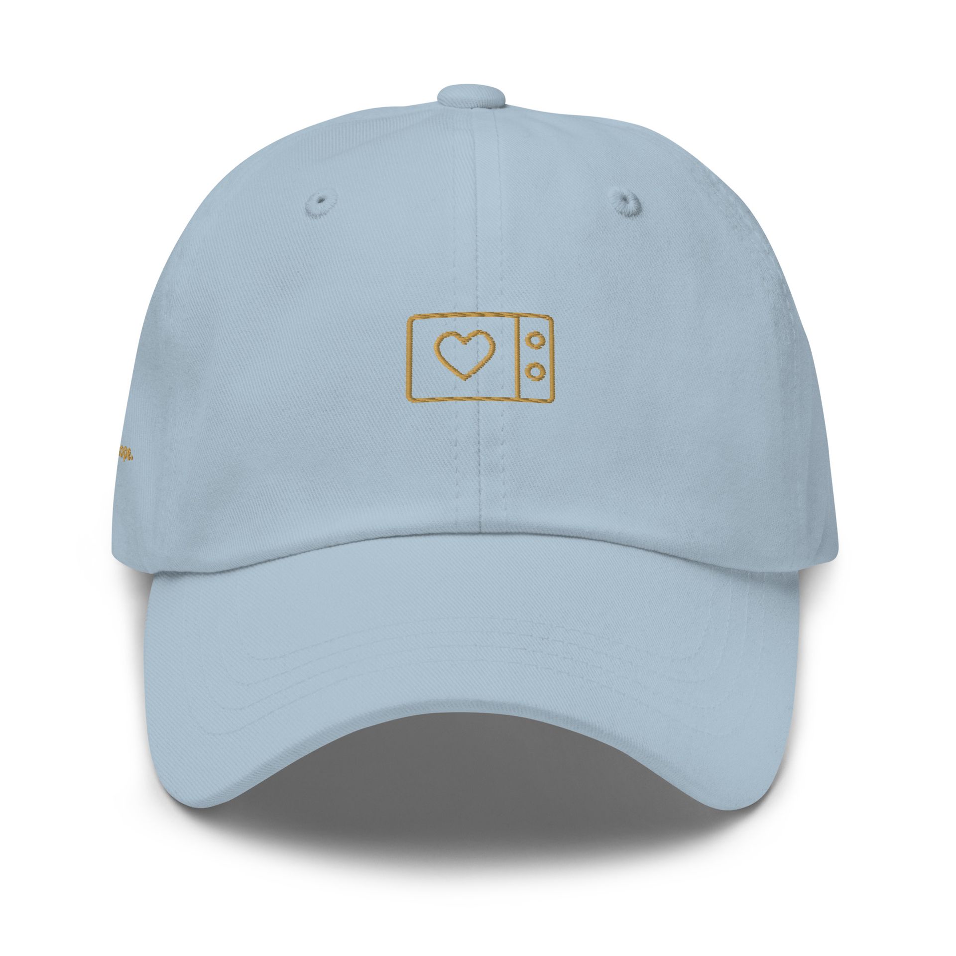 Microwaved Hope embroidered hat, minimalist healing cap for quiet dreamers, gentle mental health gift with meaning