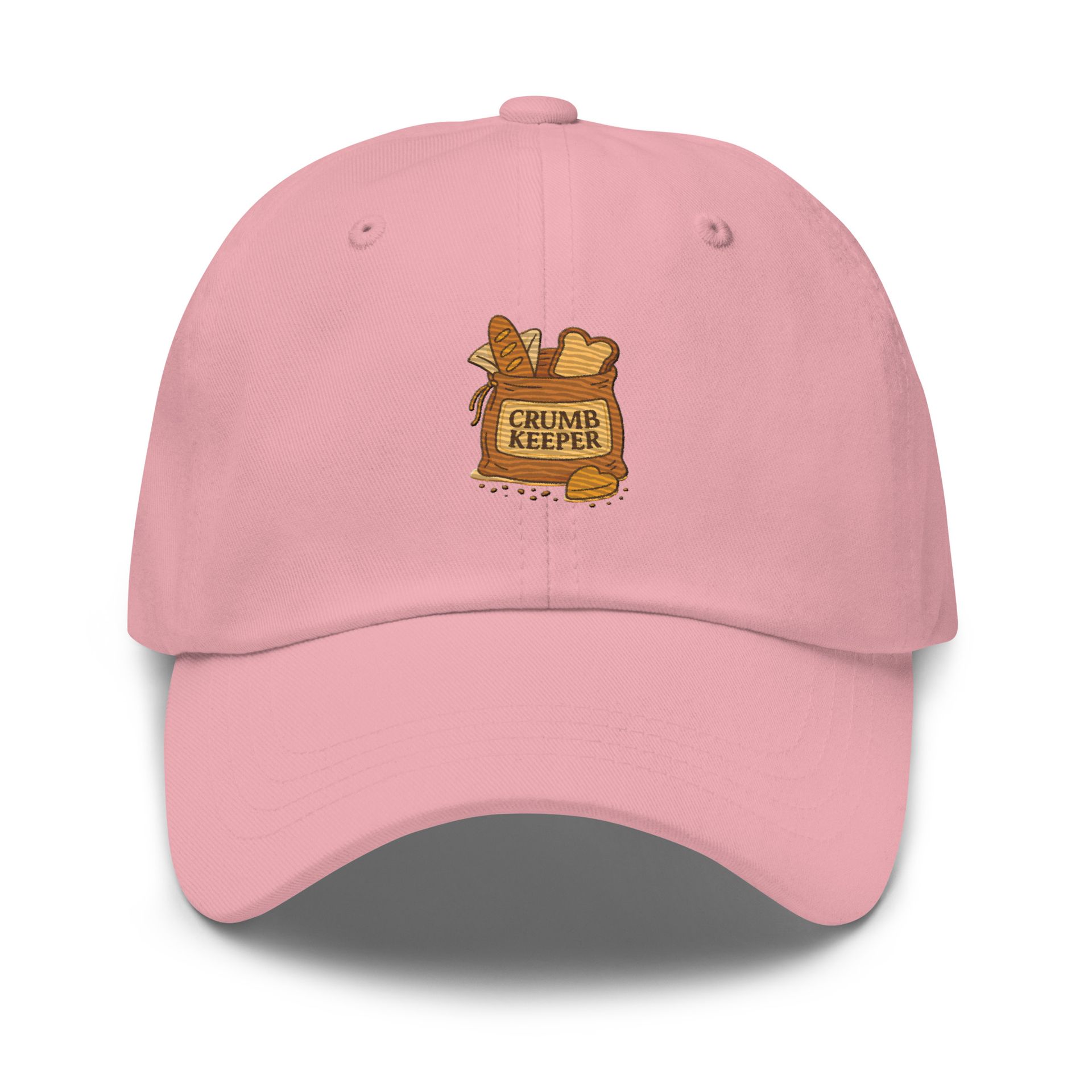 Crumbkeeper hat, breadcrumbs dad cap, embroidered poetic breadcore aesthetic, soft landing hat gift, Yupoong 6245CM